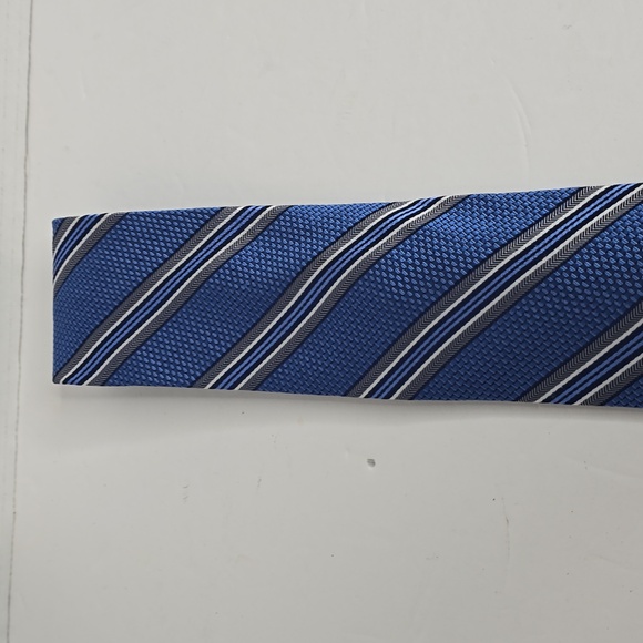 Hickey Freeman Blue Striped Men's Tie Nwot - Picture 2 of 8
